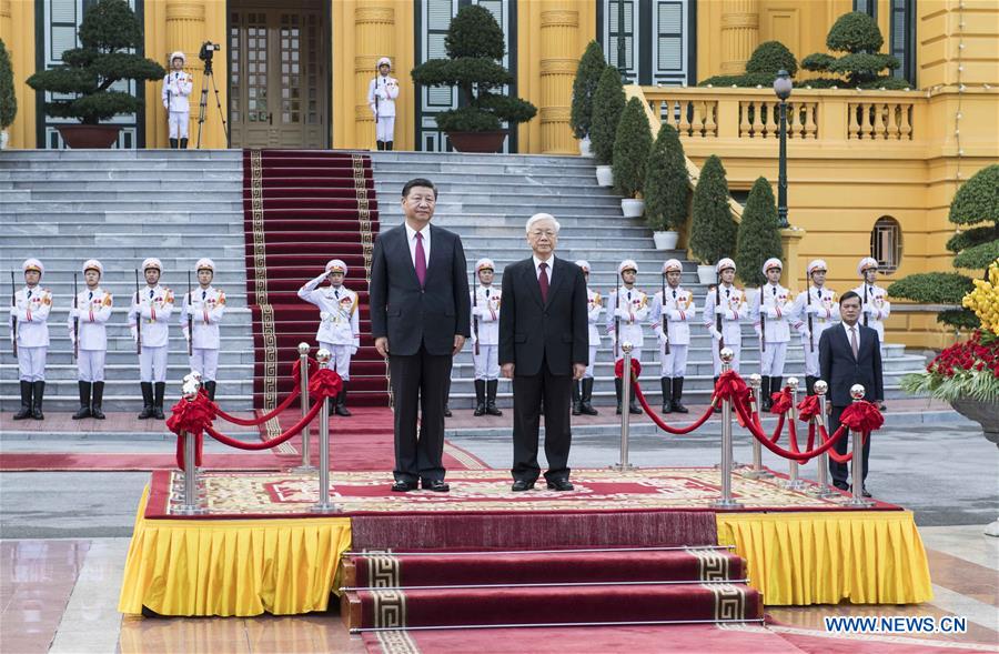 VIETNAM-HANOI-CHINA-XI JINPING-NGUYEN PHU TRONG-TALKS