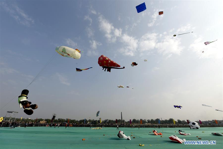 INDIA-AHMADABAD-INTERNATIONAL KITE FESTIVASL