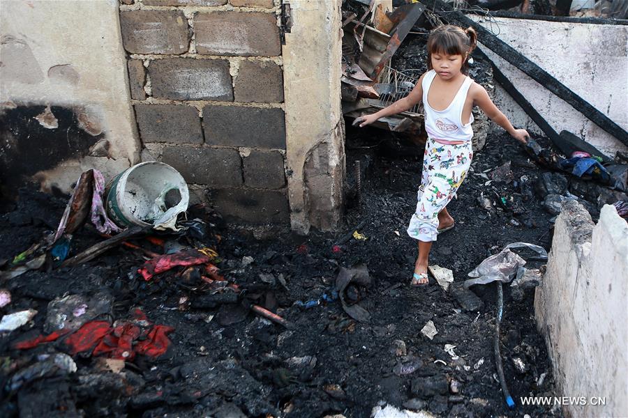 PHILIPPINES-QUEZON CITY-FIRE-AFTERMATH