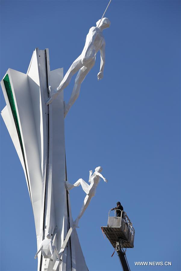 (SP)OLY-SOUTH KOREA-PYEONGCHANG-STATUES