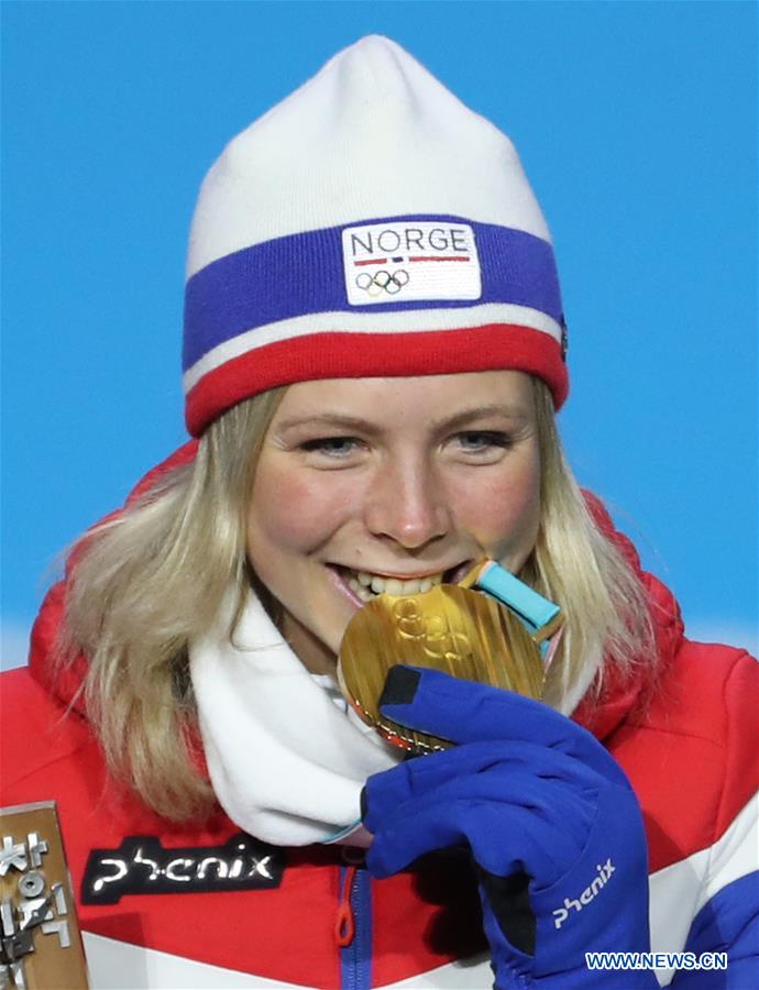 (SP)OLY-SOUTH KOREA-PYEONGCHANG-SKI JUMPING-LADIES' NORMAL HILL INDIVIDUAL-MEDAL CEREMONY