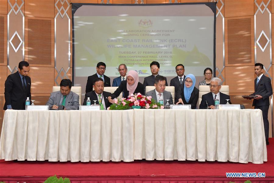 MALAYSIA-PUTRAJAYA-CHINESE FIRM-RAIL PROJECT-ENVIRONMENTAL PROTECTION INITIATIVE