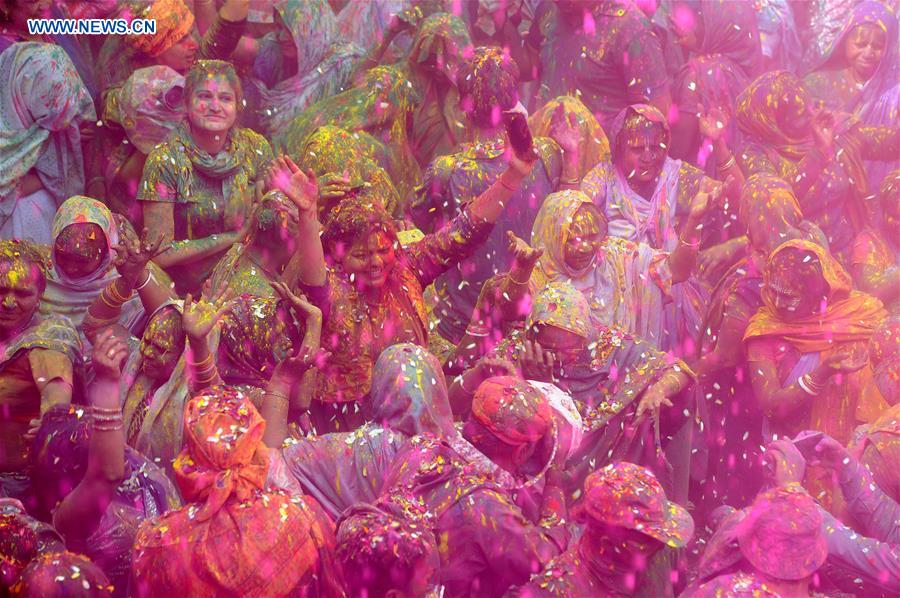 INDIA-VRINDAVAN-HOLI FESTIVAL