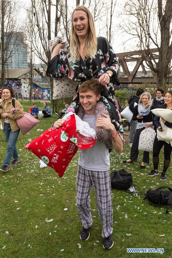 BRITAIN-LONDON-INTERNATIONAL PILLOW FIGHT DAY