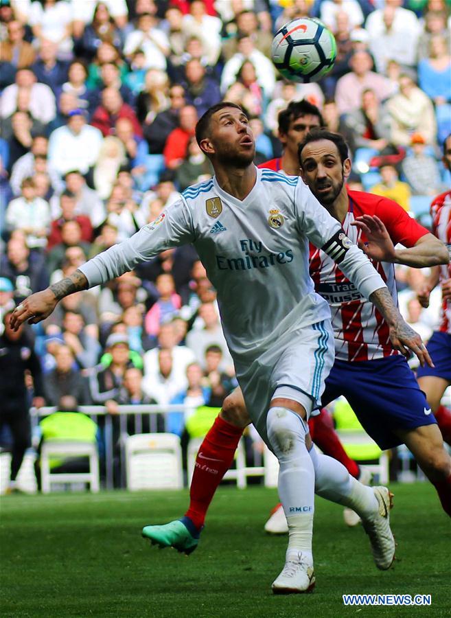 (SP)SPAIN-MADRID-SOCCER-SPANISH LEAGUE-ATLETICO VS REAL MADRID