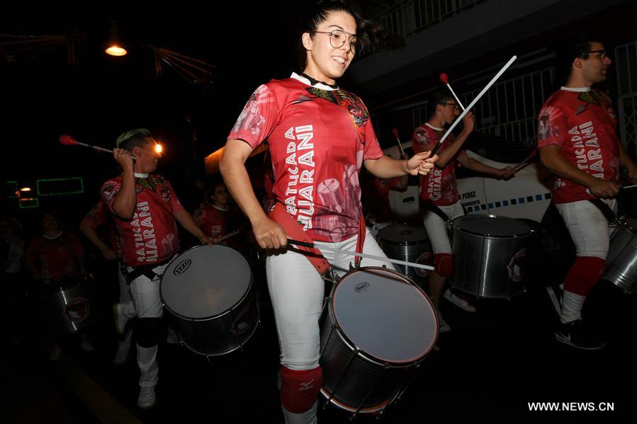 SPAIN-CANARIAS-LOS REALEJOS-CROSSES AND FIRES-FESTIVAL