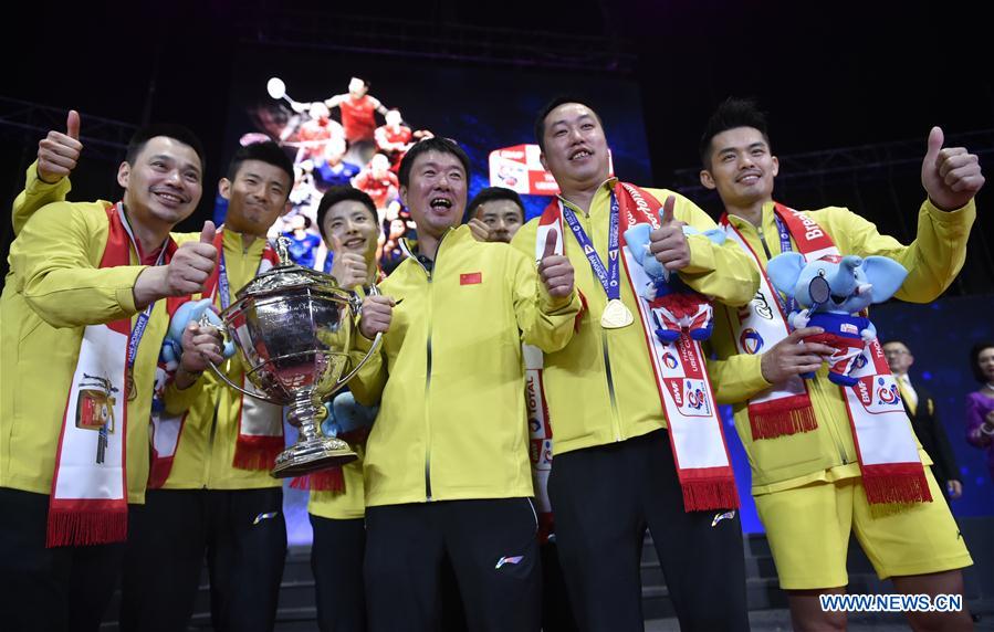 (SP)THAILAND-BANGKOK-BADMINTON-THOMAS CUP-FINAL