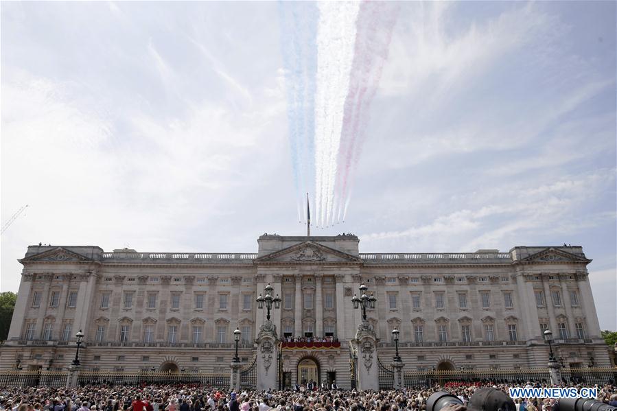 BRITAIN-LONDON-TROOPING THE COLOUR