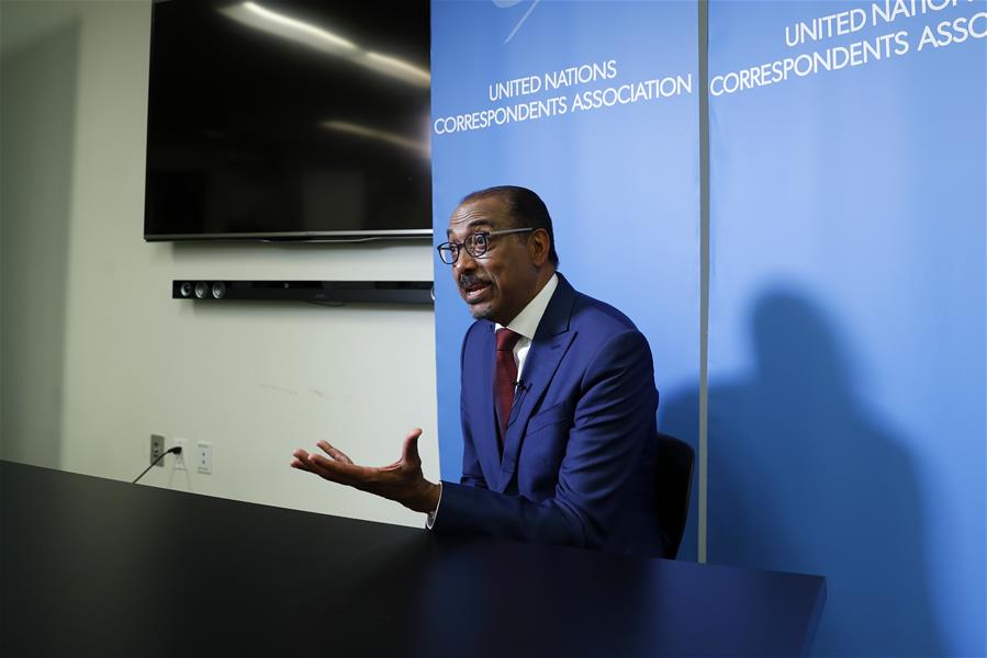 UN-UNAIDS-MICHEL SIDIBE-INTERVIEW