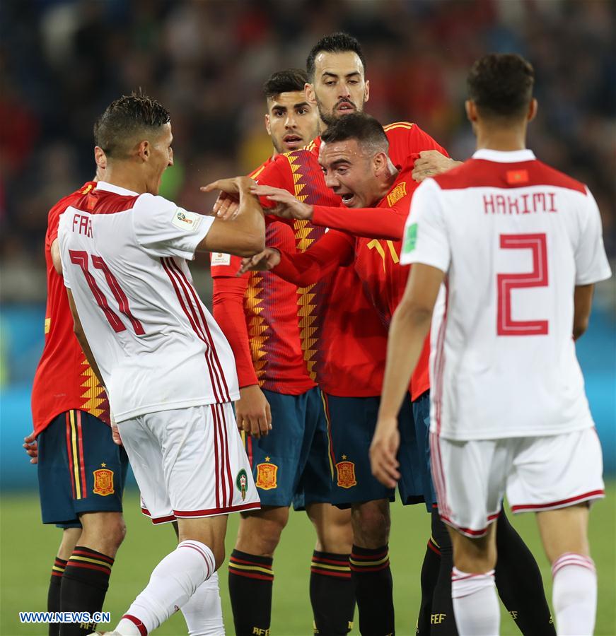 (SP)RUSSIA-KALININGRAD-2018 WORLD CUP-GROUP B-SPAIN VS MOROCCO