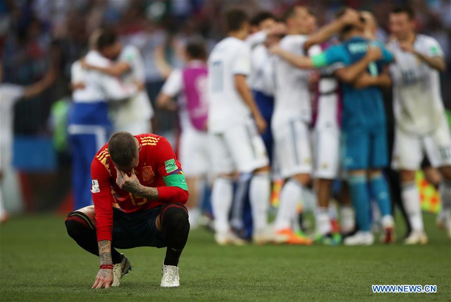 (SP)RUSSIA-MOSCOW-2018 WORLD CUP-ROUND OF 16-SPAIN VS RUSSIA