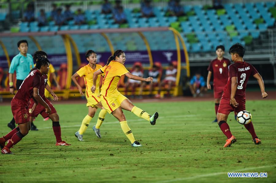 (SP)CHINA-DUYUN-FOOTBALL-INTERNATIONAL WOMEN'S YOUTH