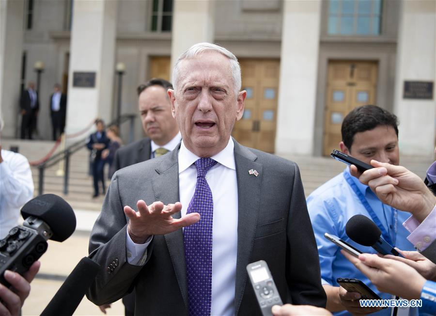 U.S.-VIRGINIA-THE PENTAGON-MATTIS-BRITAIN-DEFENSE SECRETARY-MEETING