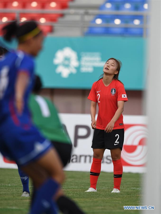 (SP)INDONESIA-PALEMBANG-ASIAN GAMES-FOOTBALL-SOUTH KOREA VS CHINESE TAIPEI