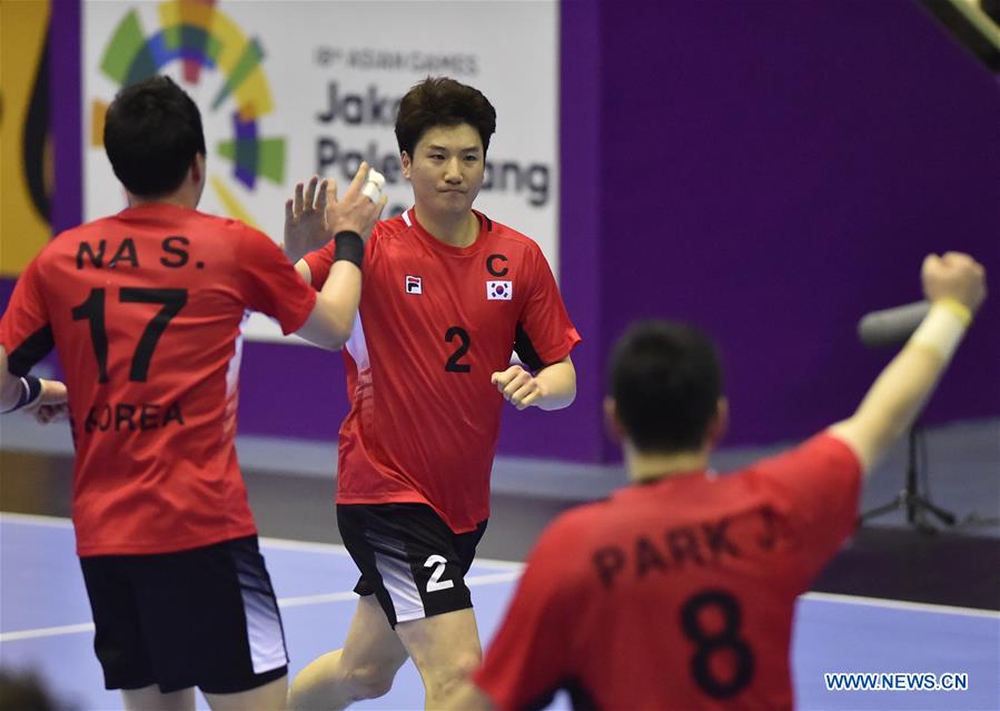 (SP)INDONESIA-JAKARTA-ASIAN GAMES-HANDBALL-JAPAN VS SOUTH KOREA