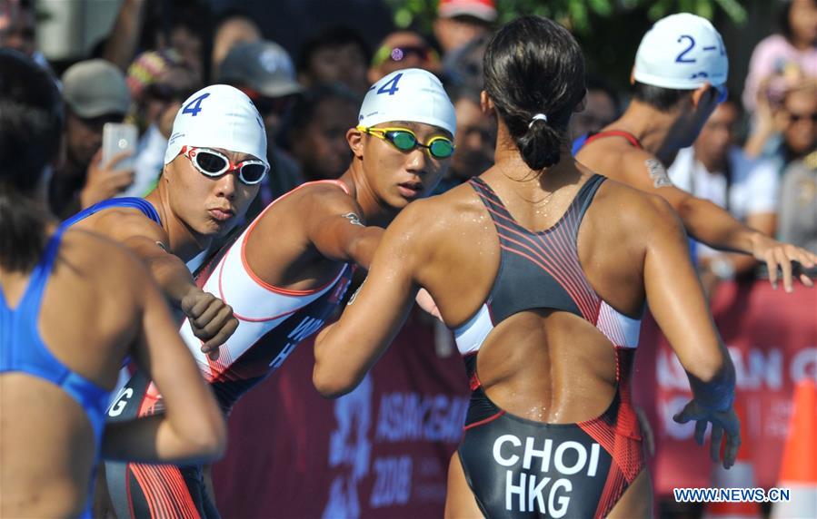 (SP)INDONESIA-PALEMBANG-ASIAN GAMES-TRIATHLON