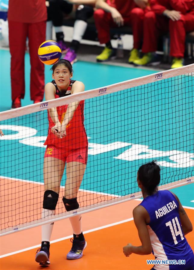 (SP)JAPAN-SAPPORO-VOLLEYBALL-WOMEN'S WORLD CHAMPIONSHIP-CHINA VS CUBA