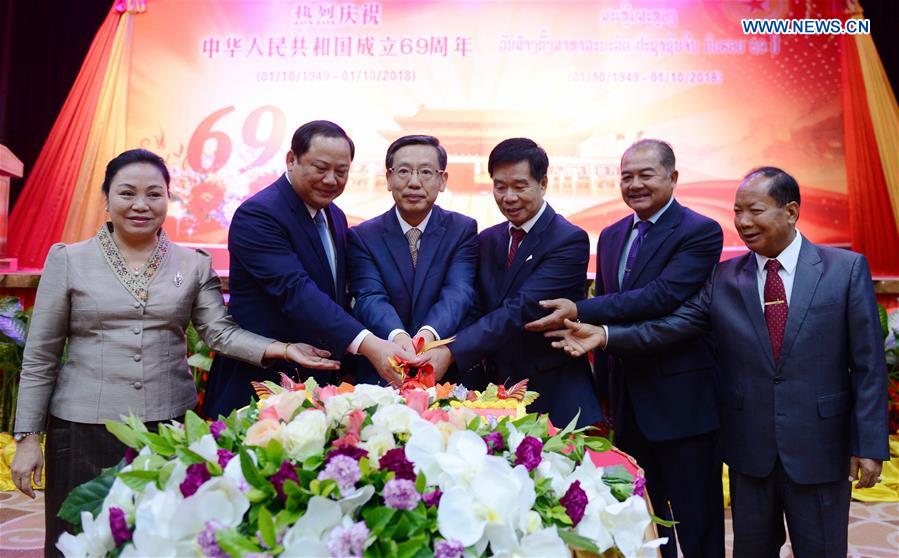 LAOS-VIENTIANE-CHINA-NATIONAL DAY-RECEPTION