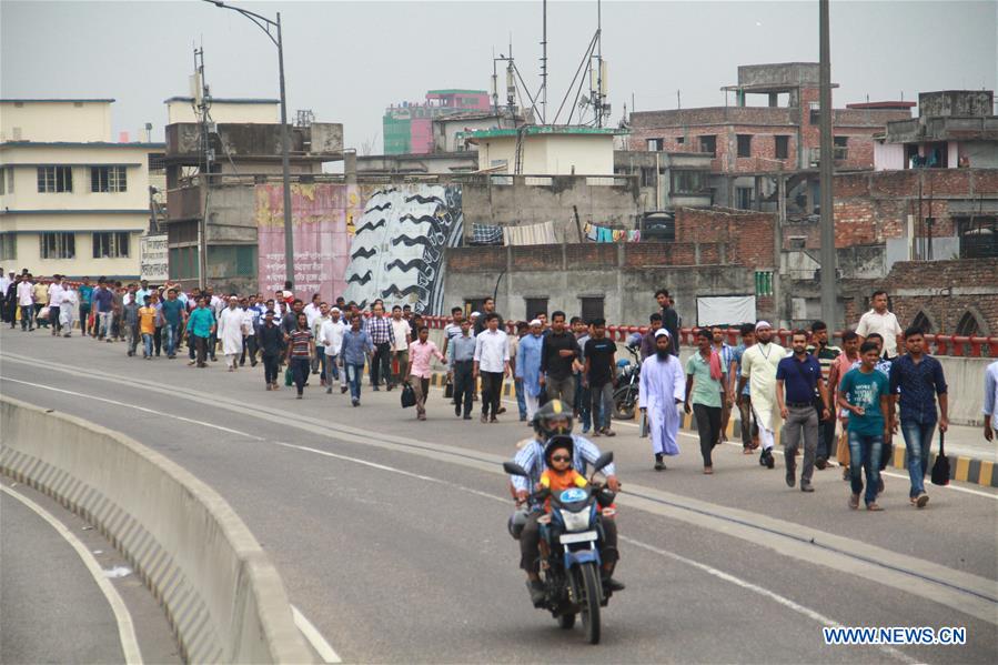 BANGLADESH-DHAKA-TRANSPORT-STRIKE