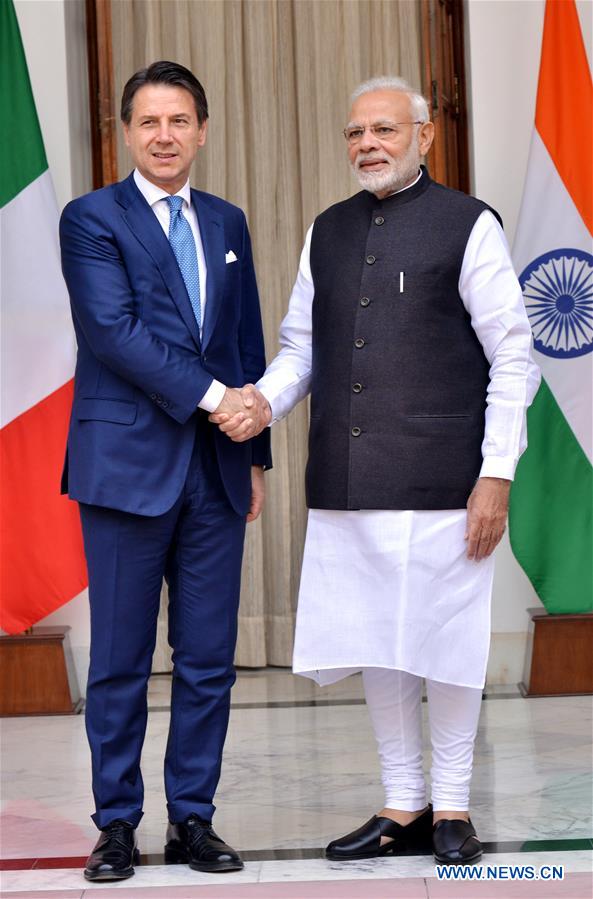 INDIA-NEW DELHI-PM-ITALY-PM-MEETING