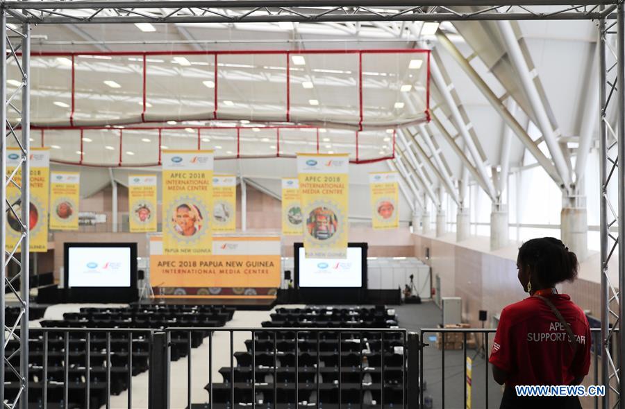 PAPUA NEW GUINEA-PORT MORESBY-APEC-MEDIA CENTRE