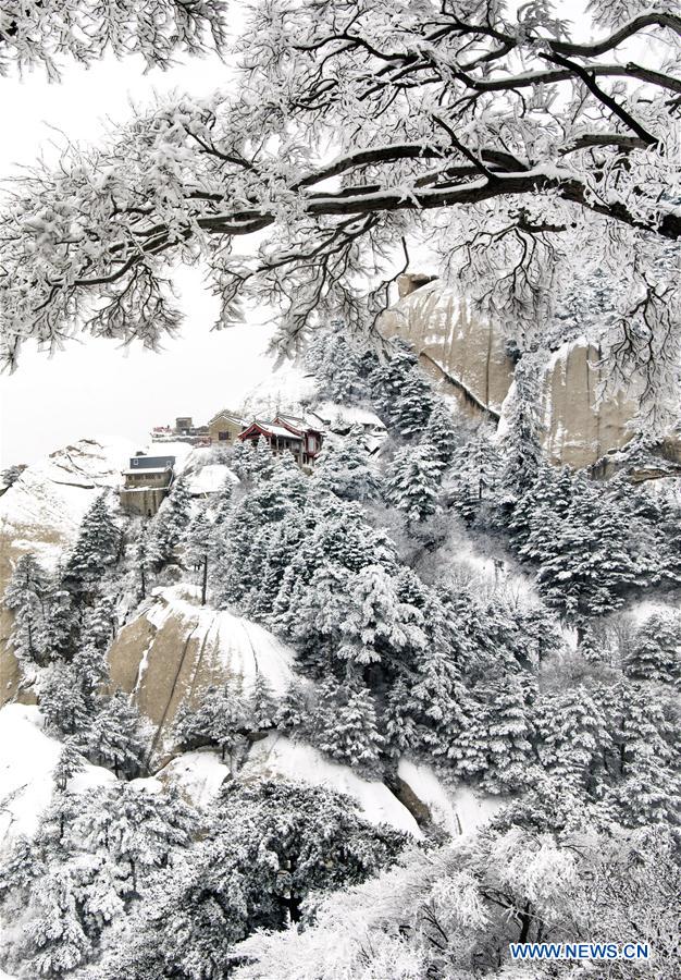 CHINA-SHAANXI-MOUNT HUASHAN-SNOW SCENERY (CN)