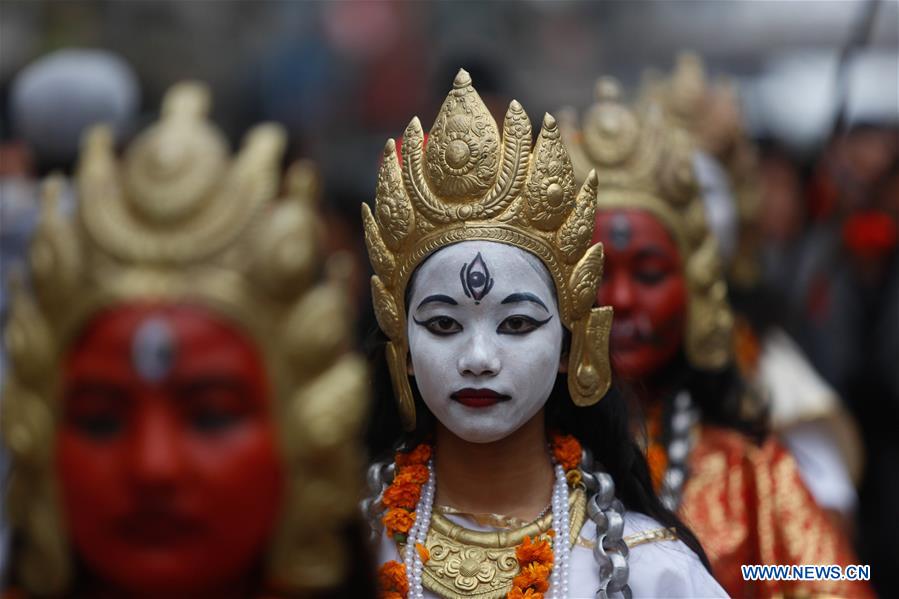 NEPAL-KATHMANDU-FESTIVAL-YOMARI PUNHI