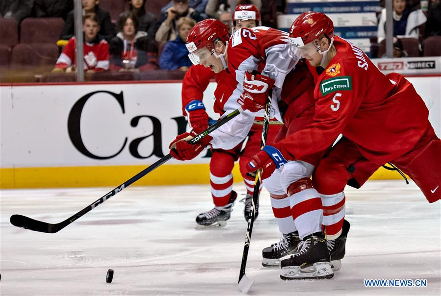 (SP)CANADA-VANCOUVER-INTERNATIONAL-ICE HOCKEY-RUSSIA VS DENMARK 