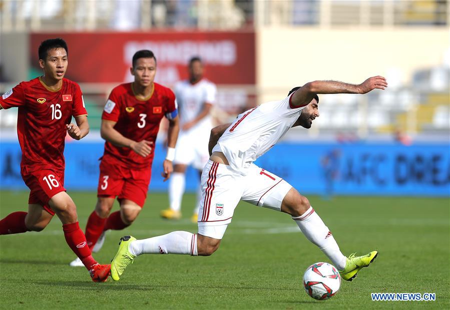 (SP)UAE-ABU DHABI-SOCCER-AFC ASIAN CUP 2019-GROUP D-VIETNAM VS IRAN