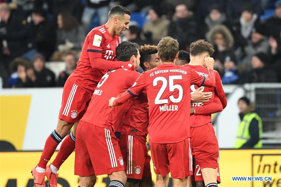 (SP)GERMANY-SINSHEIM-SOCCER-BUNDESLIGA-BAYERN MUNICH VS HOFFENHEIM