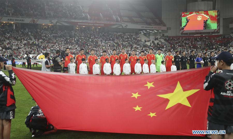 (SP)UAE-ABU DHABI-FOOTBALL-ASIAN CUP-CHINA-IRAN