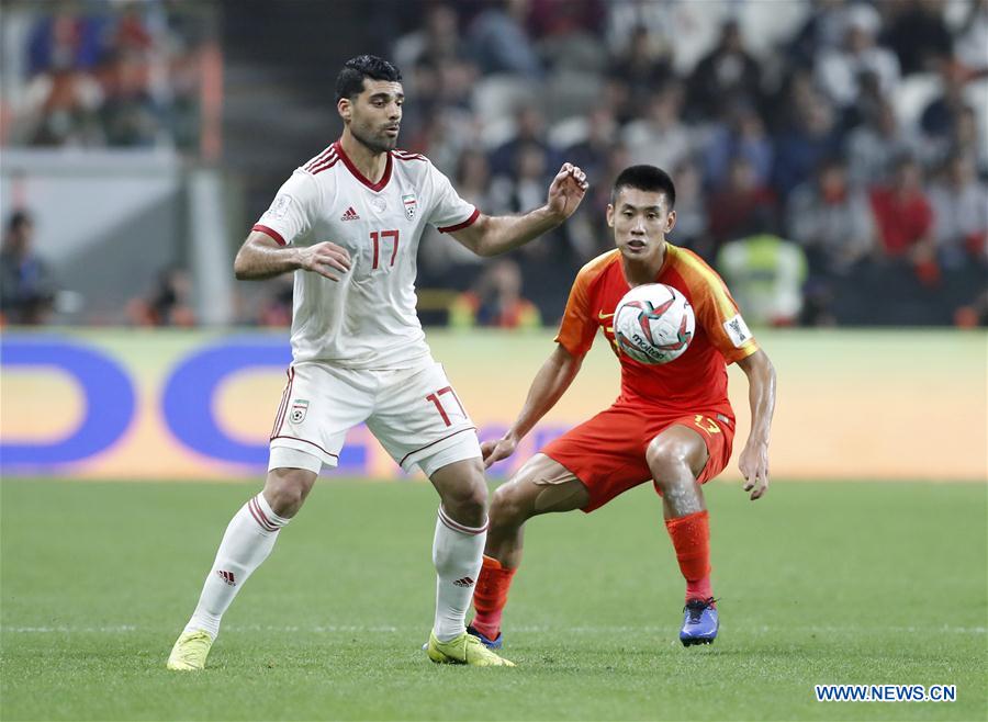 (SP)UAE-ABU DHABI-FOOTBALL-ASIAN CUP-CHINA-IRAN