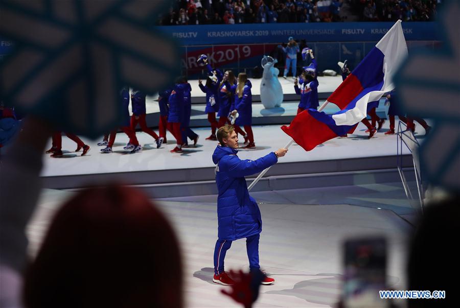 (SP)RUSSIA-KRASNOYARSK-29TH WINTER UNIVERSIADE-OPENING CEREMONY