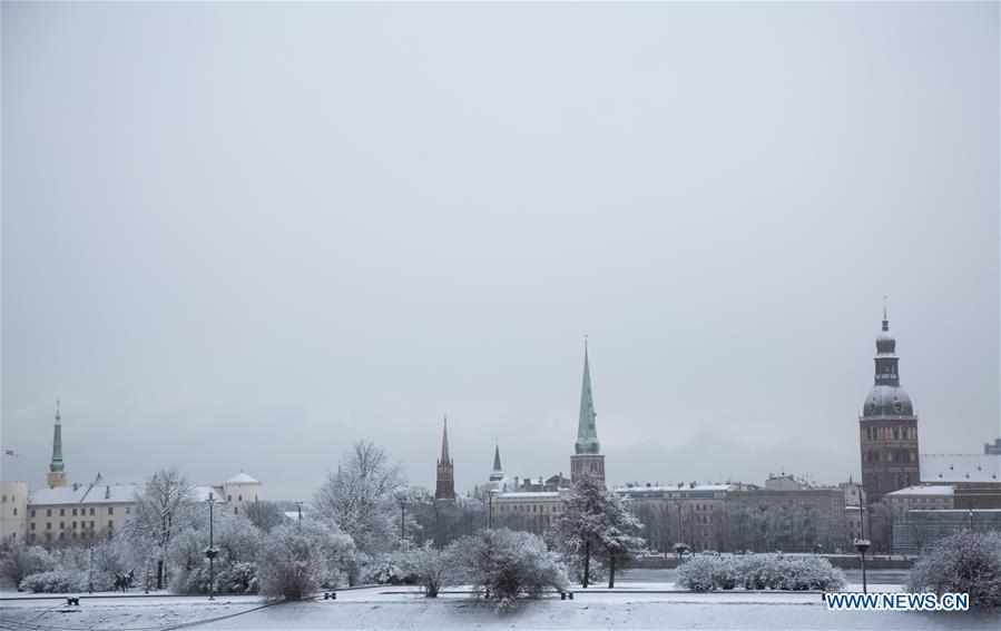 LATVIA-RIGA-WINTER SCENERY