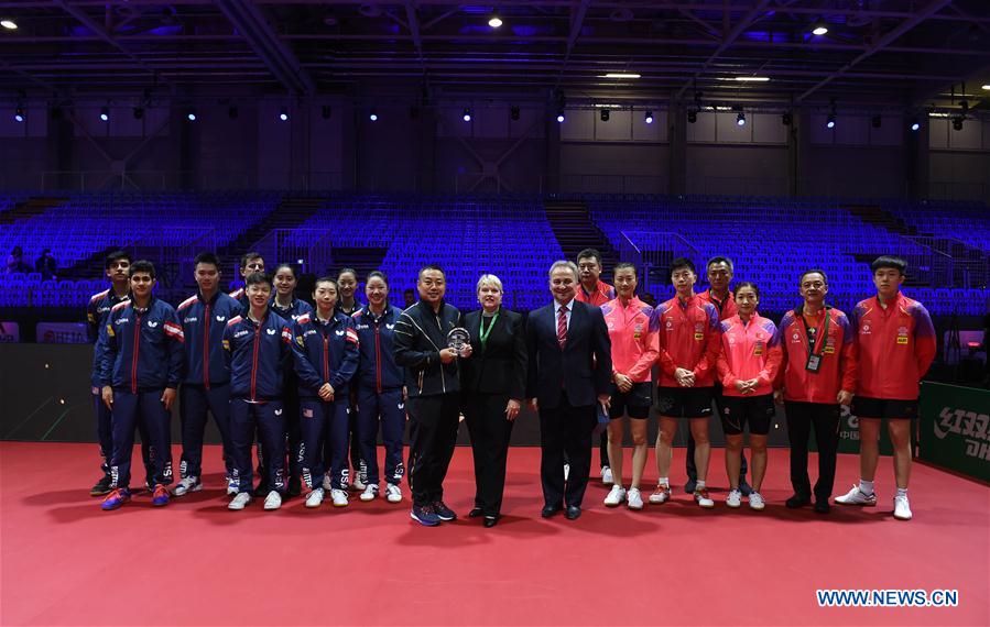 (SP)HUNGARY-BUDAPEST-TABLE TENNIS-CHAMPIONSHIPS-PRACTICE