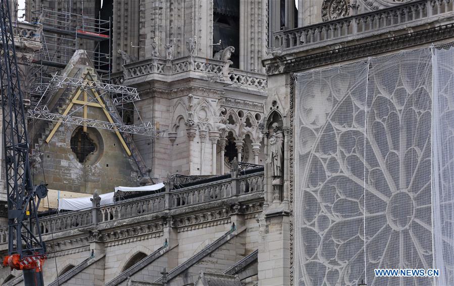 FRANCE-PARIS-NOTRE-DAME CATHEDRAL-RAIN-PROTECTION