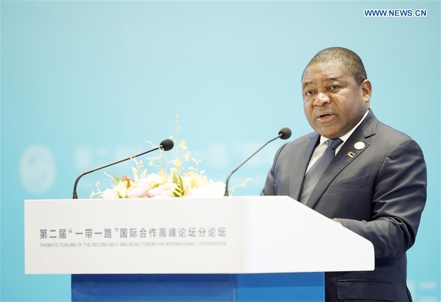 (BRF)CHINA-BEIJING-BELT AND ROAD FORUM-MOZAMBICAN PRESIDENT-THEMATIC FORUM-PEOPLE-TO-PEOPLE CONNECTIVITY (CN)