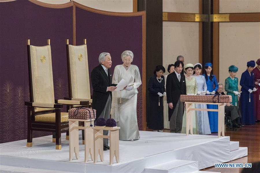 JAPAN-TOKYO-EMPEROR-AKIHITO-ABDICATION-CEREMONY