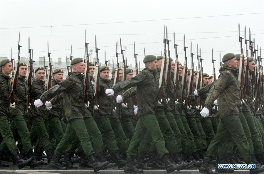 RUSSIA-ST. PETERSBURG-VICTORY DAY-PARADE-REHEARSAL