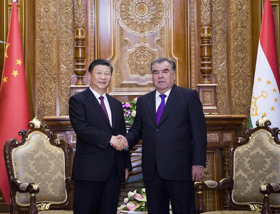 TAJIKISTAN-DUSHANBE-CHINA-PRESIDENTS-TALKS