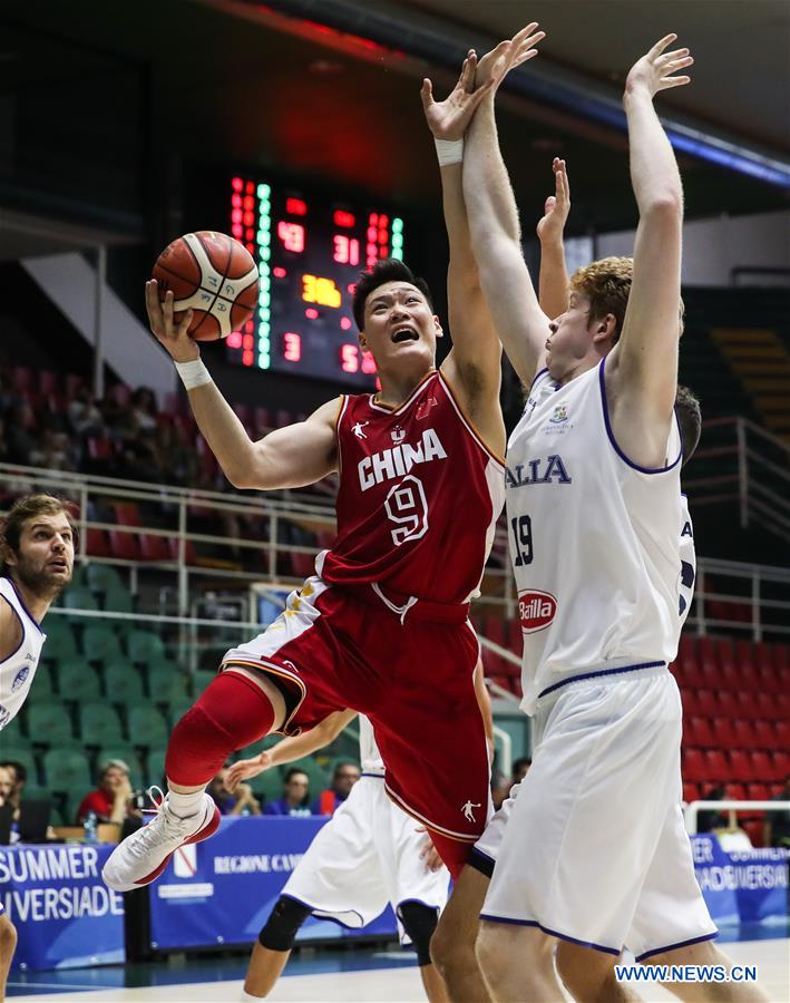 (SP)ITALY-NAPLES-SUMMER UNIVERSIADE 2019-BASKETBALL-MEN- QUARTERFINALS 9-16-CHINA VS ITALY