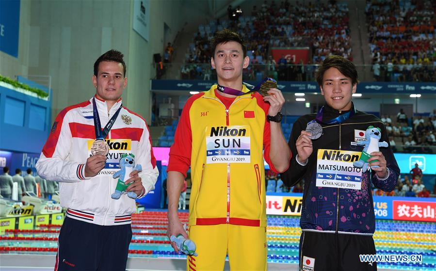 (SP)SOUTH KOREA-GWANGJU-FINA WORLD CHAMPIONSHIPS-SWIMMING-DAY 3