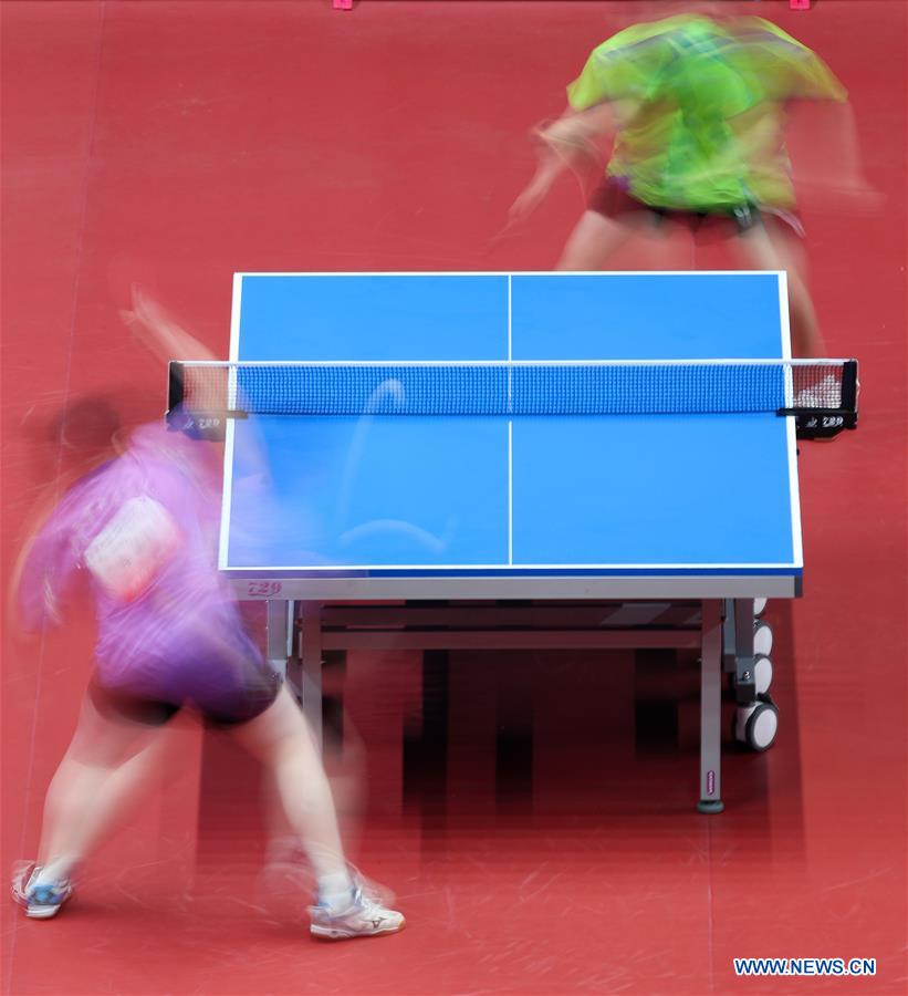 (SP)CHINA-TAIYUAN-2ND YOUTH GAMES-TABLE TENNIS-WOMEN'S TEAM QUALIFICATION(CN)