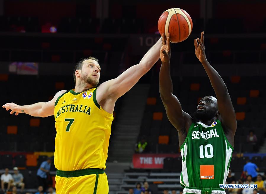 (SP)CHINA-DONGGUAN-BASKETBALL-FIBA WORLD CUP-GROUP H-AUSTRALIA VS SENEGAL (CN)