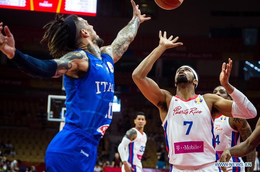 (SP)CHINA-WUHAN-BASKETBALL-FIBA WORLD CUP-GROUP J-PUR VS ITA(CN)