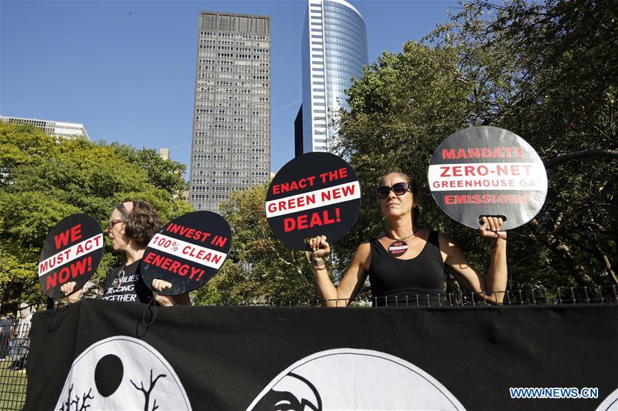 U.S.-NEW YORK-CLIMATE CHANGE-STRIKE