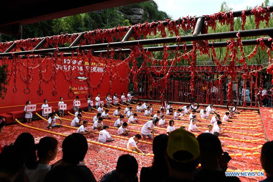 CHINA-ZHEJIANG-HANGZHOU-CHILI EATING COMPETITION (CN)