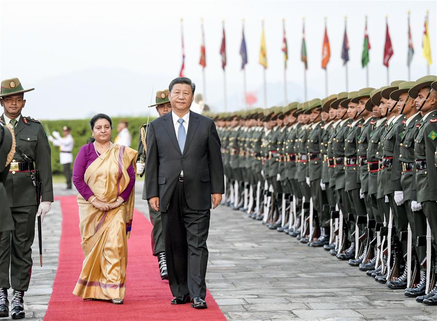 NEPAL-KATHMANDU-CHINA-XI JINPING-STATE VISIT-ARRIVAL