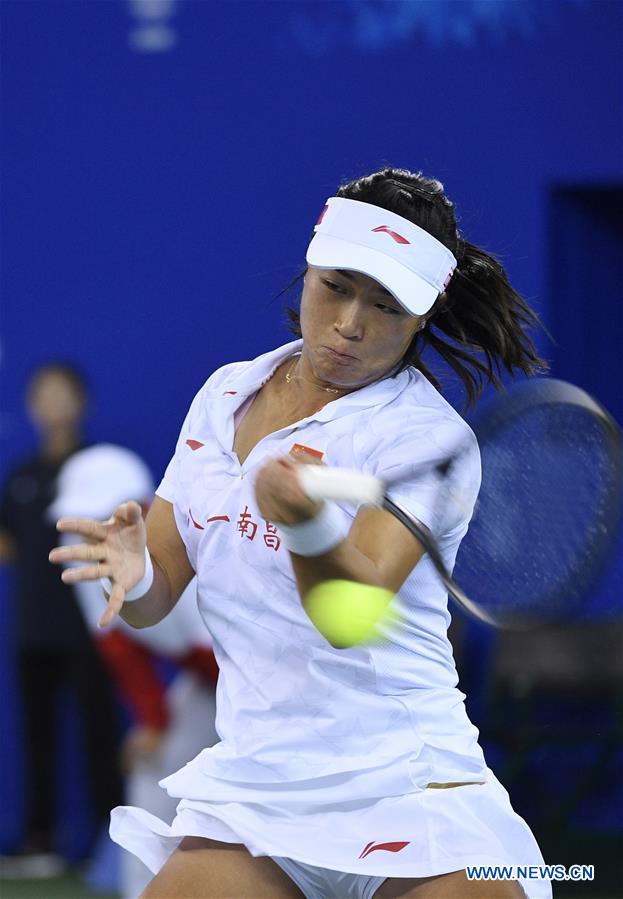 (SP)CHINA-WUHAN-7TH MILITARY WORLD GAMES-TENNIS