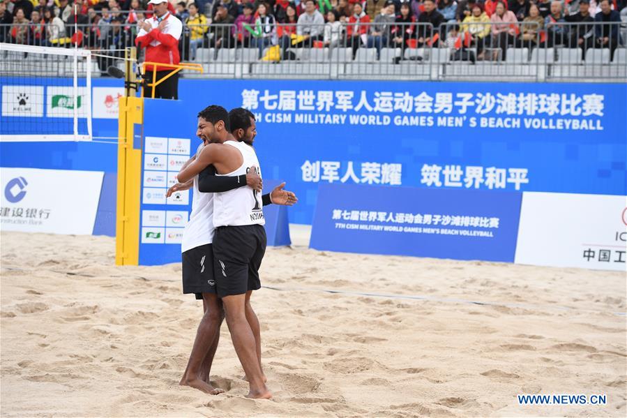 (SP)CHINA-WUHAN-7TH MILITARY WORLD GAMES-BEACH VOLLEYBALL